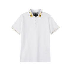 VERSACE JEANS COUTURE/VERSACE JEANS COUTURE 男士棉质短袖POLO衫 76GAGT00 CJ01T图片