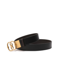 BALLY/巴利 男士牛皮革可裁剪双面旋转皮带腰带4cm EMBLEM 40 ADR图片