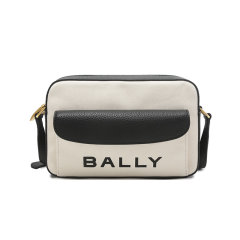 BALLY/巴利 女士BAR系列织物配皮相机包单肩斜挎包 BAR DANIEL图片