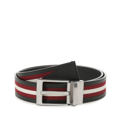 BALLY/巴利 男士织物配皮不可裁剪复古双面旋转皮带腰带3.5cm SHIFFIE 35 R TSP图片