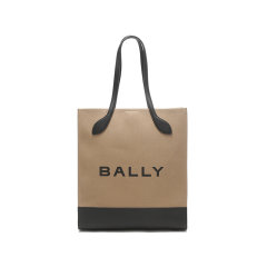 BALLY/巴利 女士BAR系列织物配皮中性风帆布包托特包购物袋手提单肩包 BAR KEEP ON NS图片