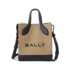 BALLY/巴利 女士BAR系列织物配皮帆布包托特包迷你包手提单肩斜挎包 BAR MINI KEEP ON图片