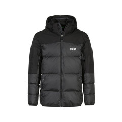 HUGO BOSS/雨果博斯 男士green系列防泼水薄款轻盈连帽鸭绒羽绒服机能夹克外套上衣 50497558图片