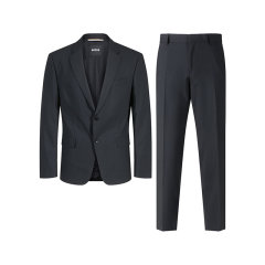 HUGO BOSS/雨果博斯 男士black系列两粒单排扣商务西装西服马甲西裤长裤三件套装 50502437图片