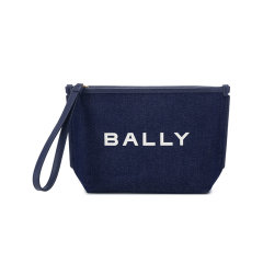 BALLY/巴利 女士织物手拿包帆布包钱包腕包 BAR POUCH图片