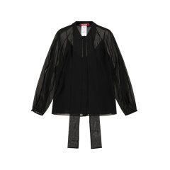 Max Mara Studio/麦丝玛拉 女士桑蚕丝薄款休闲长袖衬衫吊带两件套 FASCINO图片