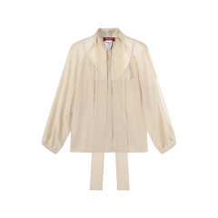 Max Mara Studio/麦丝玛拉 女士桑蚕丝薄款休闲长袖衬衫吊带两件套 FASCINO图片