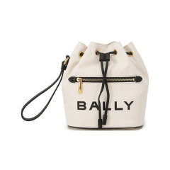 BALLY/巴利 女士织物水桶包抽绳包帆布包手提包腕包 BAR MINIBUCKET图片