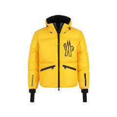 Moncler/盟可睐 男士GRENOBLE系列标识胶印Verdons宽松版短款隐藏式连帽鹅绒羽绒服 097 1A00023 5399E图片