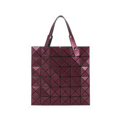 Issey Miyake/三宅一生 女士LUCENT METALLIC系列几何拼接菱格哑光六格托特包购物袋手提单肩包 BB38 AG673图片