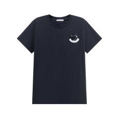 Moncler/盟可睐 女士棉质网球标识贴片休闲运动圆领短袖T恤 8C00005 829HP图片