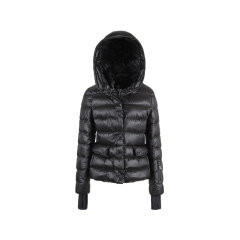 Moncler/盟可睐  女士GRENOBLE系列标识刺绣修身版Armoniques短款鹅绒连帽羽绒服 1A00058 53071图片