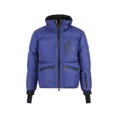 Moncler/盟可睐 男士GRENOBLE系列标识胶印Verdons宽松版短款隐藏式连帽鹅绒羽绒服 097 1A00023 5399E图片