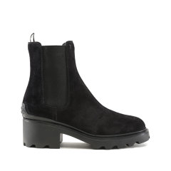 Tod’s/托德斯 女士绒面革/织物粗高跟靴子切尔西靴踝靴短靴 XXW08D0EA10BYE图片