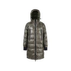 Moncler/盟可睐 女士GRENOBLE系列Rochelair中长款宽松版薄款鹅绒连帽羽绒服上衣外套 098 1C00002 539JH图片