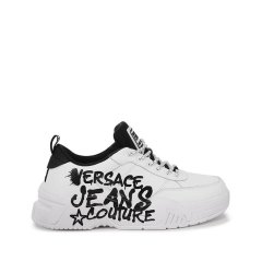 VERSACE JEANS COUTURE/VERSACE JEANS COUTURE 男士Graffiti Stargaze厚底老爹鞋系带运动休闲鞋小白鞋 77YA3SF1 ZP328图片