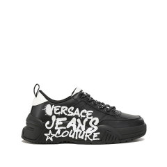 VERSACE JEANS COUTURE/VERSACE JEANS COUTURE 男士Graffiti Stargaze厚底老爹鞋系带运动休闲鞋小白鞋 77YA3SF1 ZP328图片