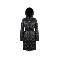 Moncler/盟可睐 女士小标识中长款薄款Serilong鹅绒连帽羽绒服大衣外套 093 1C00008 595ZZ图片