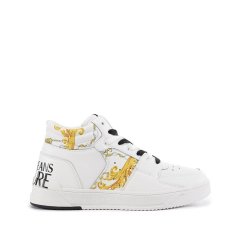 VERSACE JEANS COUTURE/范思哲 男士牛皮革Starlight厚底高帮系带板鞋休闲运动鞋 YA3SJ7图片