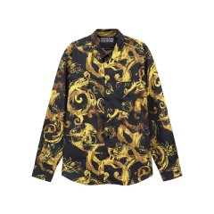 VERSACE JEANS COUTURE/范思哲 男士巴洛克印花休闲长袖衬衫 76GAL2R1 NS408图片