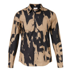 ALEXANDER MCQUEEN 亚历山大麦昆 男士字母涂鸦印花衬衫 704922QTO66 DX图片