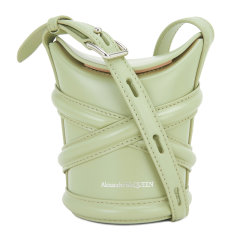 ALEXANDER MCQUEEN 亚历山大.麦昆  女士The Curve Mini系列牛皮单肩斜挎包 6826831YBA7 DX图片