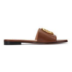 BALLY 巴利 女士羊皮圆头拖鞋 GHIS DX图片