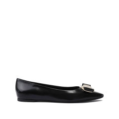 Salvatore Ferragamo/菲拉格慕 女士ZEA系列羊皮Vara蝴蝶结扣饰芭蕾舞平底皮鞋单鞋 0768694图片