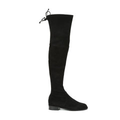 StuartWeitzman/思缇韦曼 女士绒面皮革系带长筒靴 LOWLAND图片