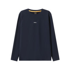 HUGO BOSS/雨果博斯 男士orange系列棉质环保面料圆领长袖T恤 50473286图片