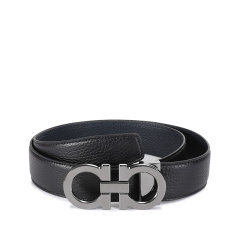 Salvatore Ferragamo/菲拉格慕 男士牛皮可裁剪双面皮带腰带3.5cm 679710图片