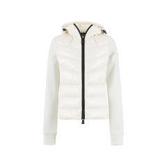 Moncler/盟可睐 【新品】女士GRENOBLE系列标识刺绣修身版加衬半羽绒鹅绒拉链抓绒连帽衫 8G50000 80093图片