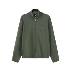 HUGO BOSS/雨果博斯 男士green系列棉质环保面料立领针织开衫外套上衣 50498540图片