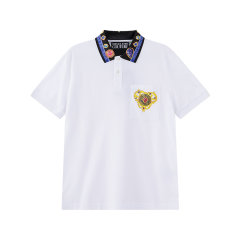VERSACE JEANS COUTURE/范思哲 男士棉质休闲短袖POLO衫 76GAGT11 CJ01T图片