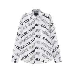 VERSACE JEANS COUTURE/VERSACE JEANS COUTURE 男士棉质休闲长袖衬衫 76GAL2R0 NS405图片