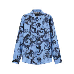 VERSACE JEANS COUTURE/范思哲 男士巴洛克印花休闲长袖衬衫 76GAL2R1 NS408图片