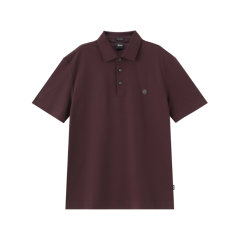 HUGO BOSS/雨果博斯 男士black系列棉质交织字母环保面料短袖POLO衫 50520297图片