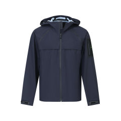 HUGO BOSS/雨果博斯 男士green系列防泼水拼接连帽休闲夹克上衣外套 50514310图片