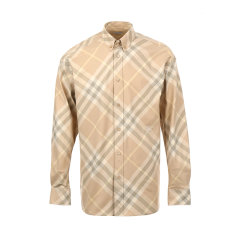 BURBERRY/博柏利斜纹棉质宽松男士长袖衬衫8082886图片