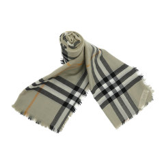 BURBERRY/博柏利保暖女士羊毛流苏格纹长款围巾8090724图片