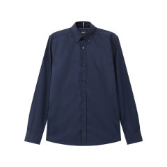 HUGO BOSS/雨果博斯 男士black系列小LOGO刺绣休闲长袖衬衫 50520291图片