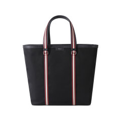 BALLY/巴利 男士/女士中性款织物配皮托特包购物袋手提单肩包 CODE TOTE M图片