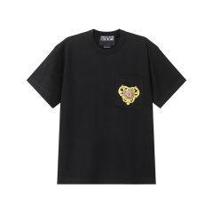 VERSACE JEANS COUTURE/范思哲【新品】男士巴洛克印花宽松版圆领短袖T恤 76GAHL01 CJ01L图片