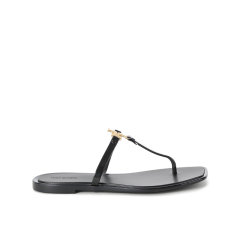 Tory Burch/汤丽柏琦 女士ROXANNE系列双T LOGO平底夹趾果冻拖鞋凉拖 137704图片