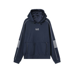 EA7/EA7 男士LOGO胶印连帽卫衣运动衫 6DPM06 PJ16Z图片