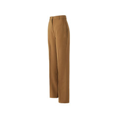 Max Mara Studio/麦丝玛拉 女士绉绸直筒休闲西装长裤拖地裤 QUASAR图片