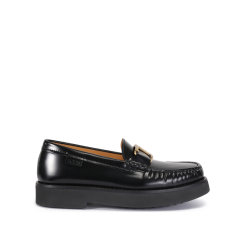 Tod’s/托德斯 女士牛皮革TIMELESS大T饰扣厚底休闲乐福鞋皮鞋单鞋 XXW54K0HN90SHA图片