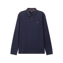 HUGO BOSS/雨果博斯 男士orange系列棉质环保面料修身版长袖POLO衫 50507704图片