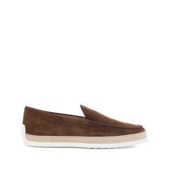 Tod’s/托德斯 男士绒面皮革编织嵌边便鞋平底鞋单鞋休闲鞋3cm XXM0TV0AJ30OA6图片