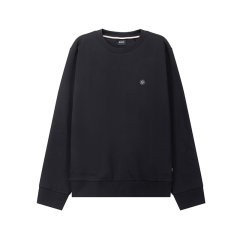 HUGO BOSS/雨果博斯 男士black系列棉质环保面料圆领长袖卫衣运动衫 50520302图片